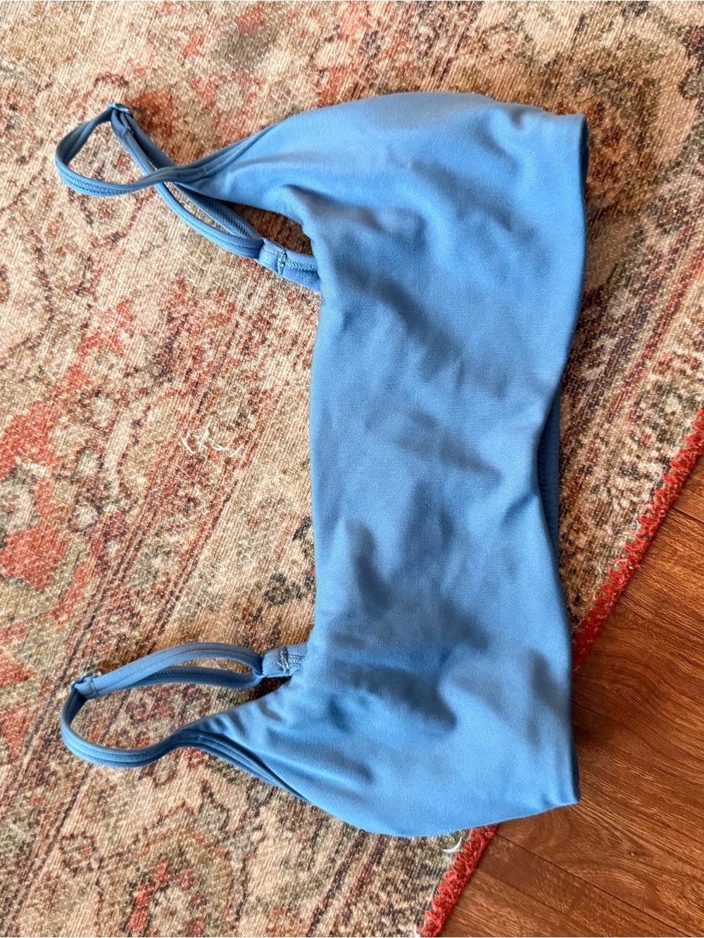 Fabletics Blue adjustable sports bra